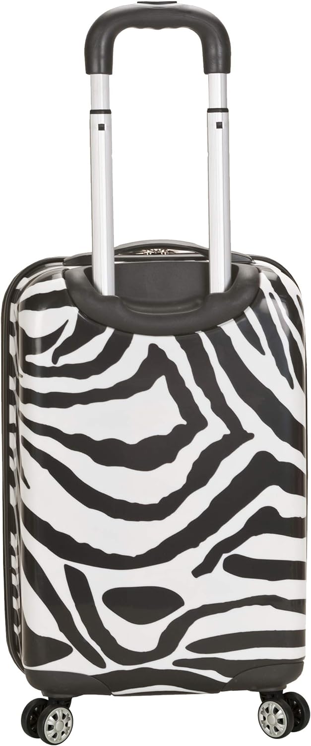 Rockland Safari Hardside Spinner Rad Gepäck, Zebra, Carry-On 20-Inch, Safari Hardside Spinner Wheel