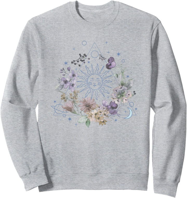 Floral Earthy Celestial Pyramid Sweatshirt