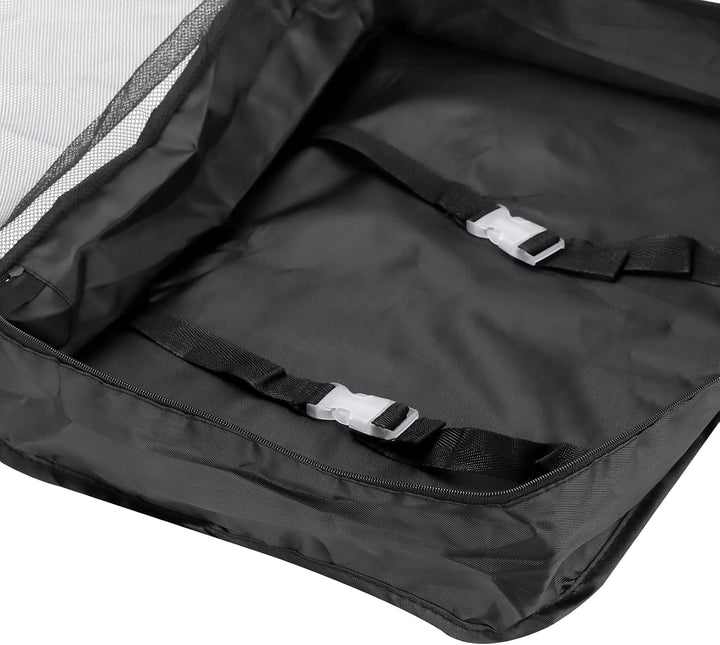 SINJEUN 2 Sätze Koffer Organizer Set, 14 Stück Schwarz Packing Cubes, Reise Organizer Set für Koffer