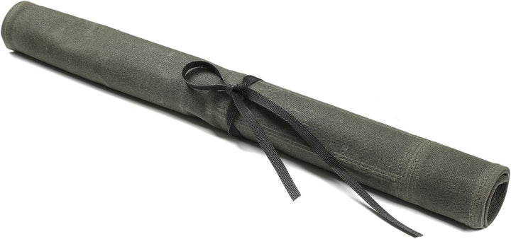 Denifiter strapazierfähiges gewachstes Segeltuch,wasserfeste langlebige Messer-Rolltasche, tragbare