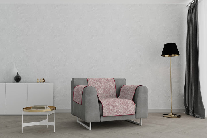 Italian Bed Linen “Glamour” rutschfest Sofa Abdeckung, Bordeaux, 1 Platz 1 Platz Bordeaux, 1 Platz B