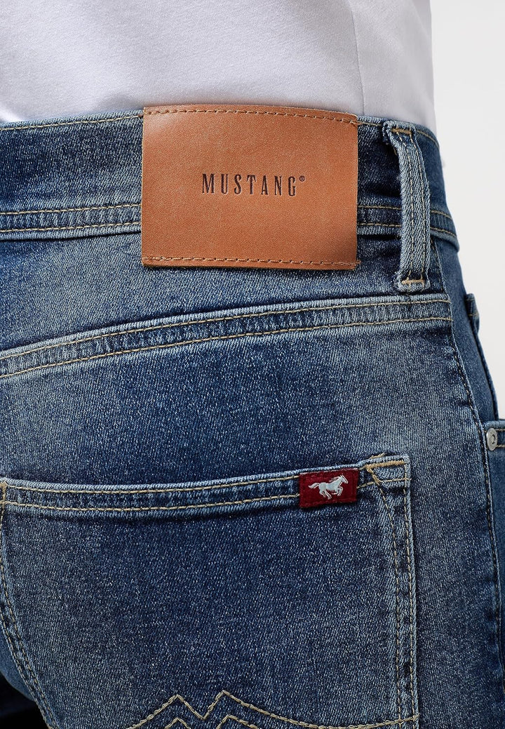 MUSTANG Herren Jeans Hose Style Orlando Slim 28W / 30L Blau, 28W / 30L Blau