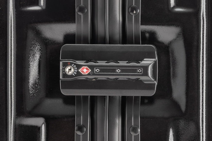 Travelhouse London Koffer Schwarz S-55cm, L-55cm · 2er-Set · Alu-Rahmen · Polykarbonat Hartschale ·