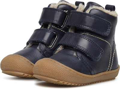 Naturino Bubble VL-Stiefeletten aus gefüttertem Nappaleder, Marineblau 26
