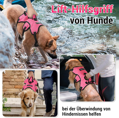 rabbitgoo Ausbruchsicheres Hundegeschirr Mittelgrosse Hunde mit Griff, Anti Zug Sicherheitsgeschirr