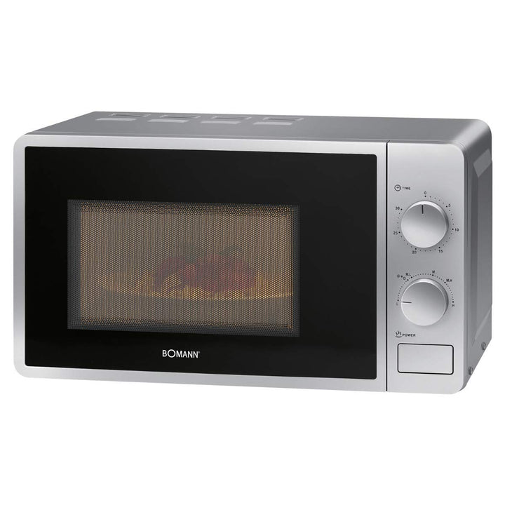 Bomann® Mikrowelle | 700 Watt | 6 Stufen | 20 Liter Garraum | 360° Drehteller | Timer mit Endsignal