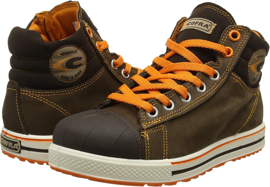 Cofra 35031-001.W36 CONFERENCE S3 SRC Sicherheitsstiefel, Braun/Orange, Grösse 36 36 EU, 36 EU