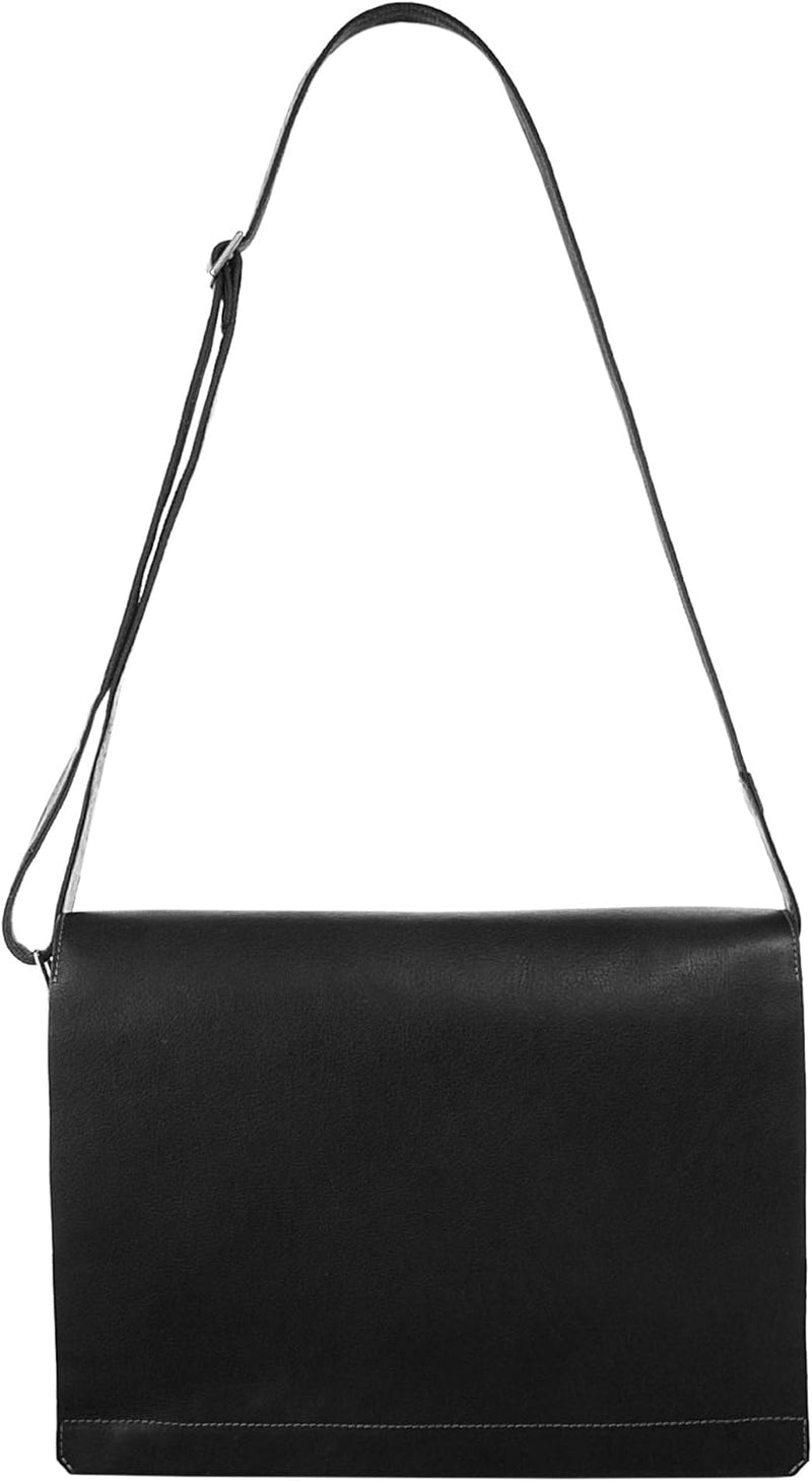 Harolds Campo Messengerbag aus Leder 38 cm schwarz