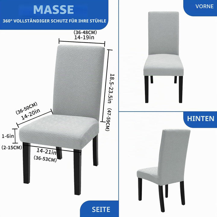 XINEAGE Stuhlhussen 4er Set, Stretch Stuhlhussen für Esszimmerstühle, Universale Stuhlhussen Waschba
