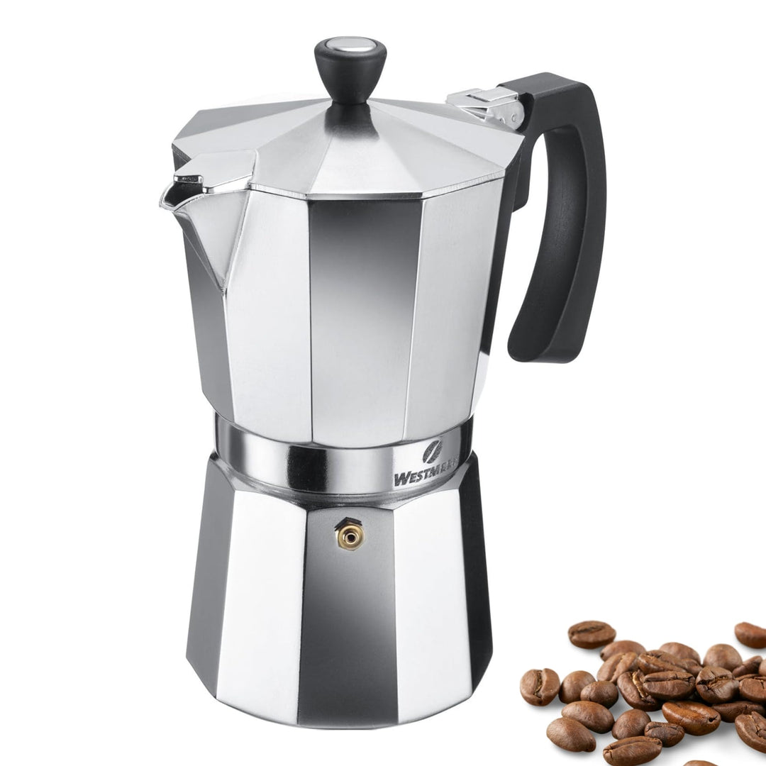 Westmark Espressokocher Brasilia, 1 Stk – Klassischer Kaffeekocher für 9 Tassen – Robuster Kaffeeber