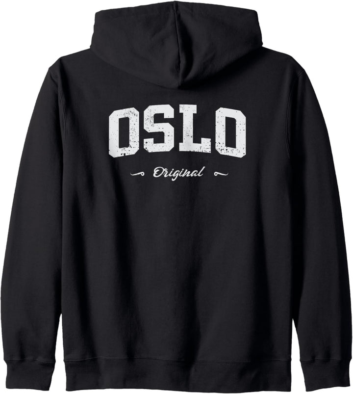Oslo Norwegen Sport Souvenir Fanartikel Design Kapuzenjacke