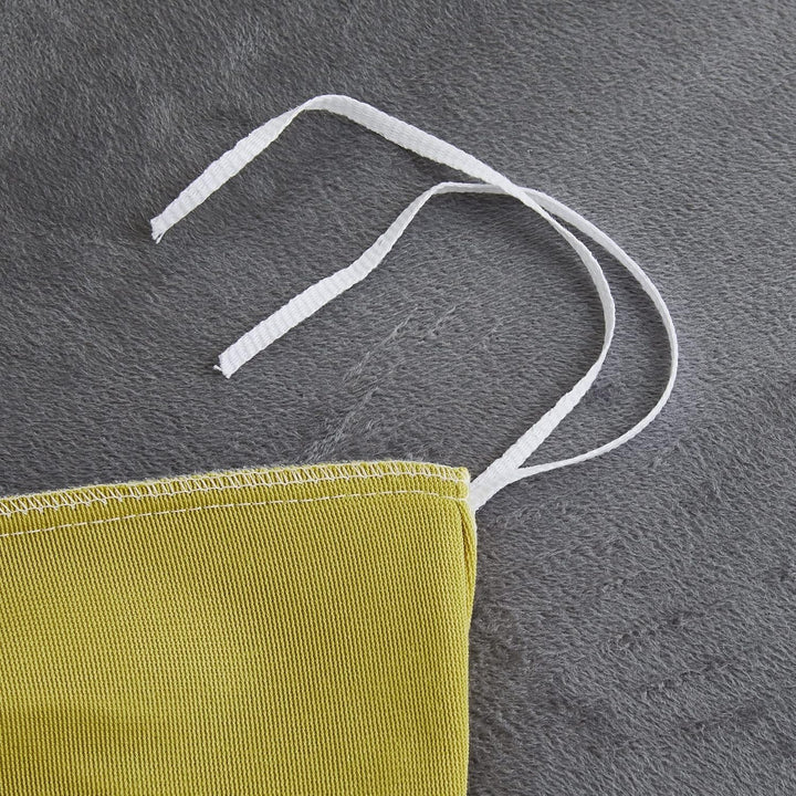 Luofanfei Fleece Winter Bettwäsche 200x200 Warm Cashmere Touch Plüsch Bettwäsche Bettbezug Set Gelb