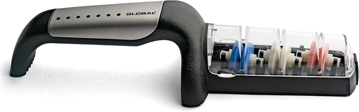 Global - G-913 3-stufiger Keramik-Wasserschärfer, Edelstahl