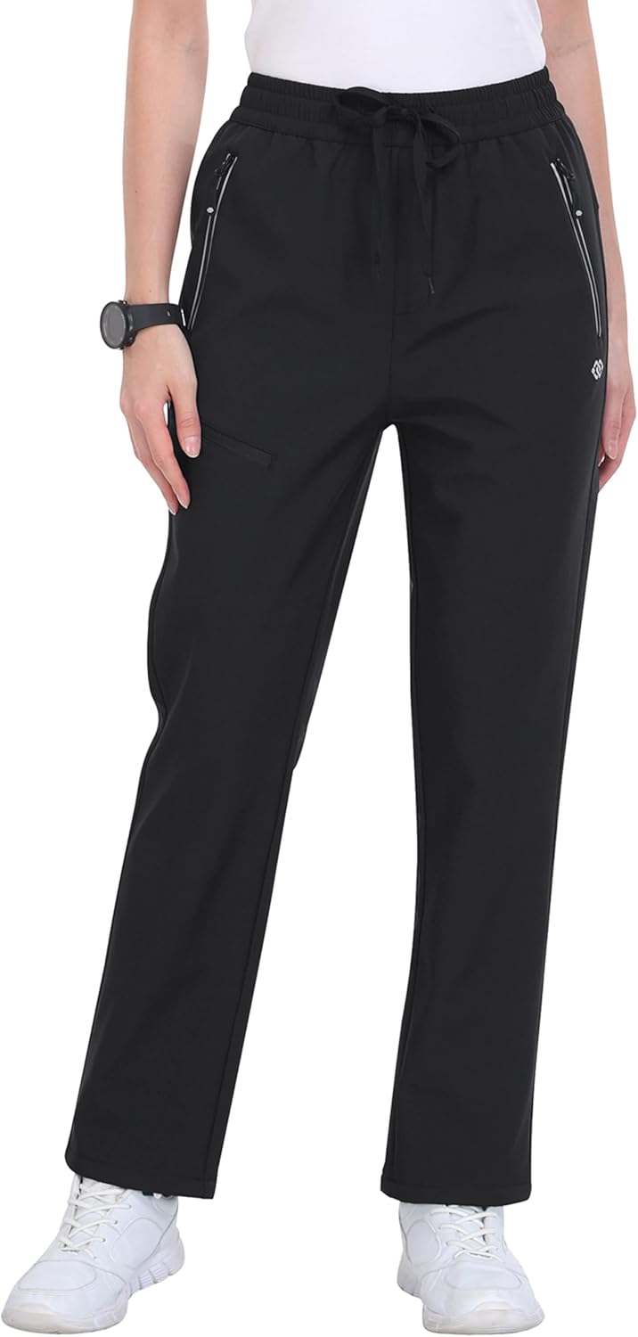 MoFiz Damen Wanderhose Skihose Softshellhose Outdoorhose Thermohose Winddichte Berghose Arbeitshose