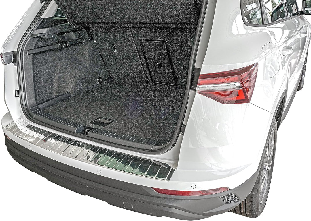 Ladekantenschutz Edelstahl CHROM kompatibel für Skoda Karoq | NU7 | BJ ab 2017> | premium Qualität v