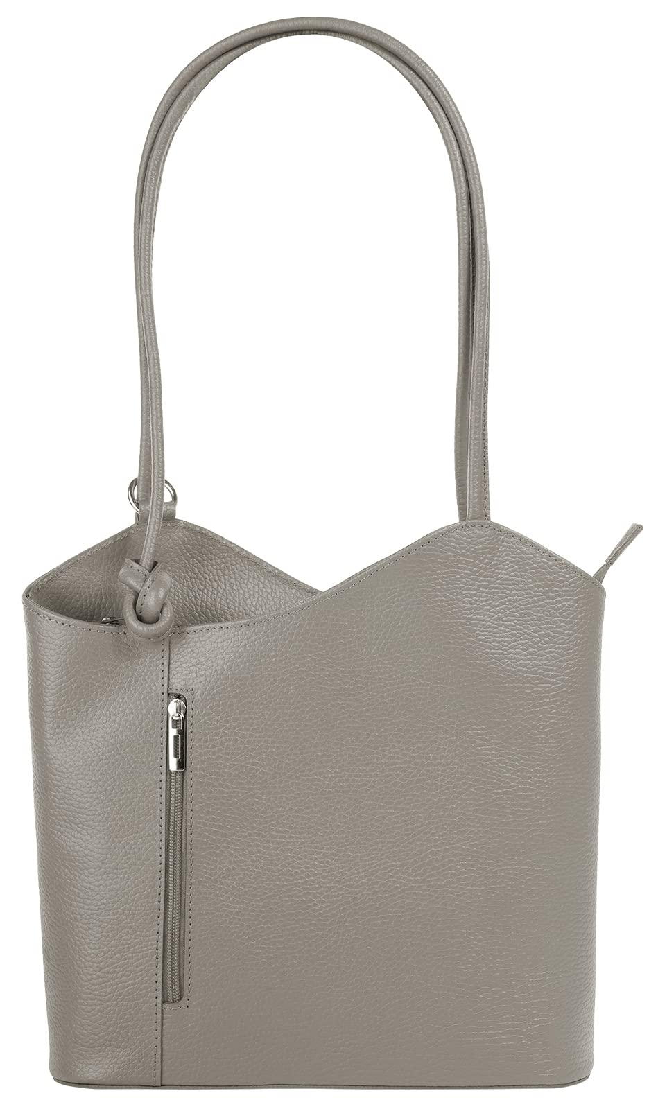 Shopper Rucksack Kombination Echt Leder Damen Made in Italy | 2in1 Handtasche | wandelbare Umhängeta