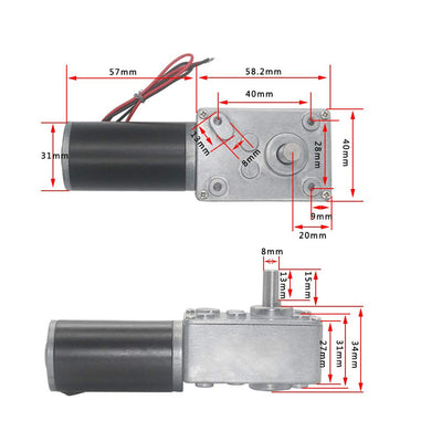 DC 12V Getriebemotor Hohe Torsionsgeschwindigkeit Reduzieren Sie den elektrischen Getriebemotor Umsc