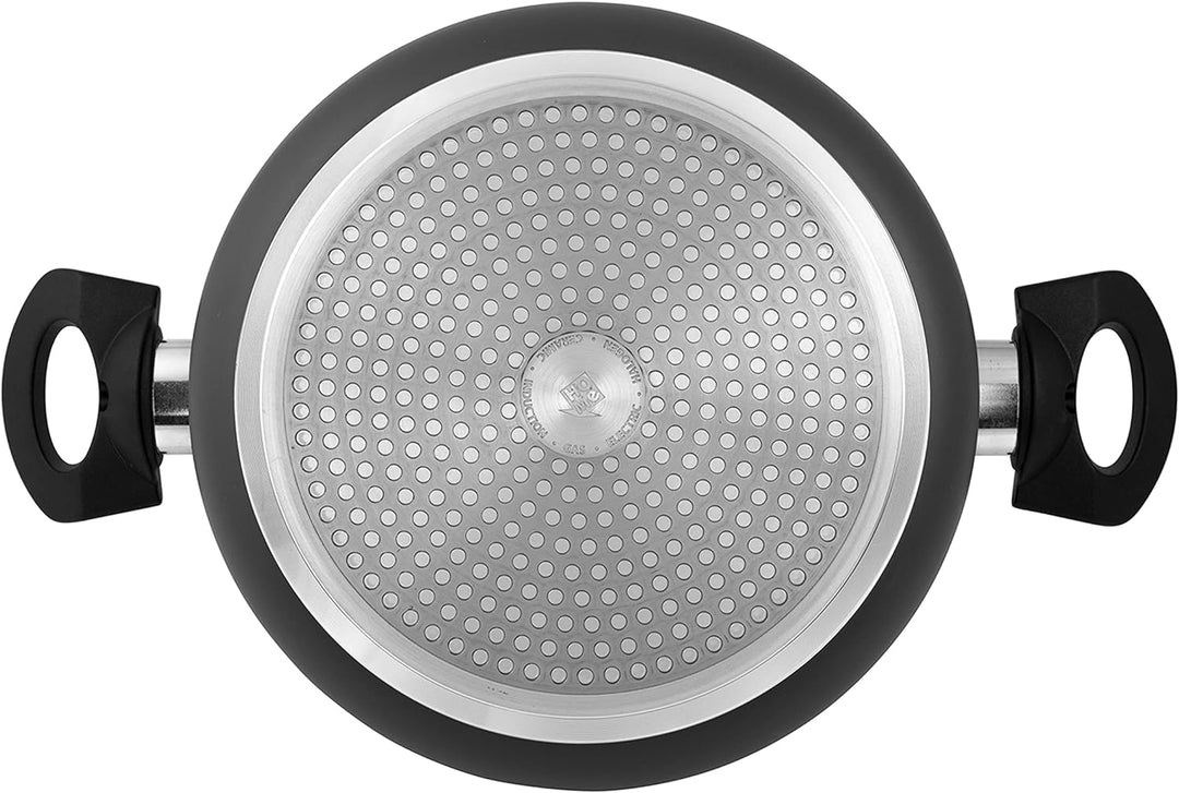 Home Asterisco Pfanne mit 2 Griffen aus Aluminium mit Antihaftbeschichtung 28 cm