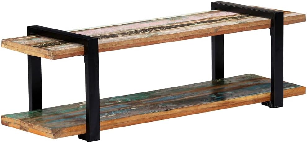 vidaXL TV Schrank mit Ablage Sideboard Lowboard Fernsehschrank Fernsehtisch Board HiFi Regal Tisch M