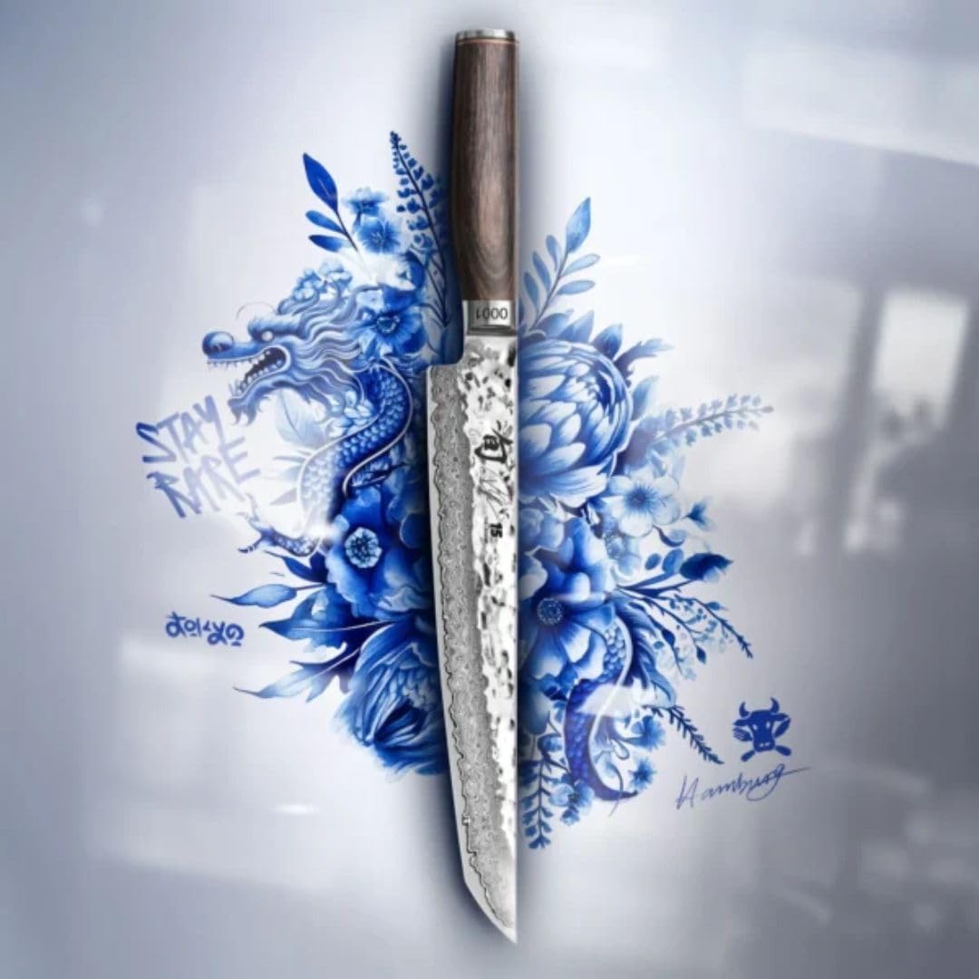 KAI Shun Premier TDM-1785 Tantō Kochmesser, Limitierte Jubiläumsedition, VG MAX Damaszenerstahl, Pak
