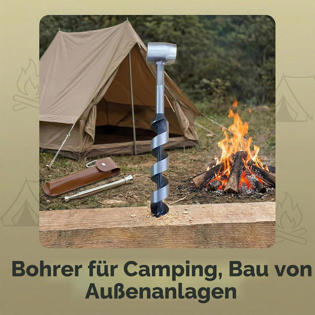 Bushcrafts Hand Auger, Handbohrer Bushcraft, Holzbearbeitung Handbohrer, Schlangenbohrer Bushcraft M