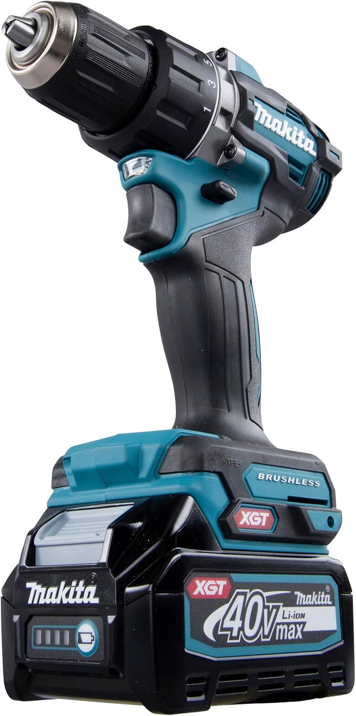Makita DF002GA202 Akku-Bohrschrauber 40V max. / 2,0 Ah, 2 Akkus + Ladegerät im MAKPAC, Petrol mit 2