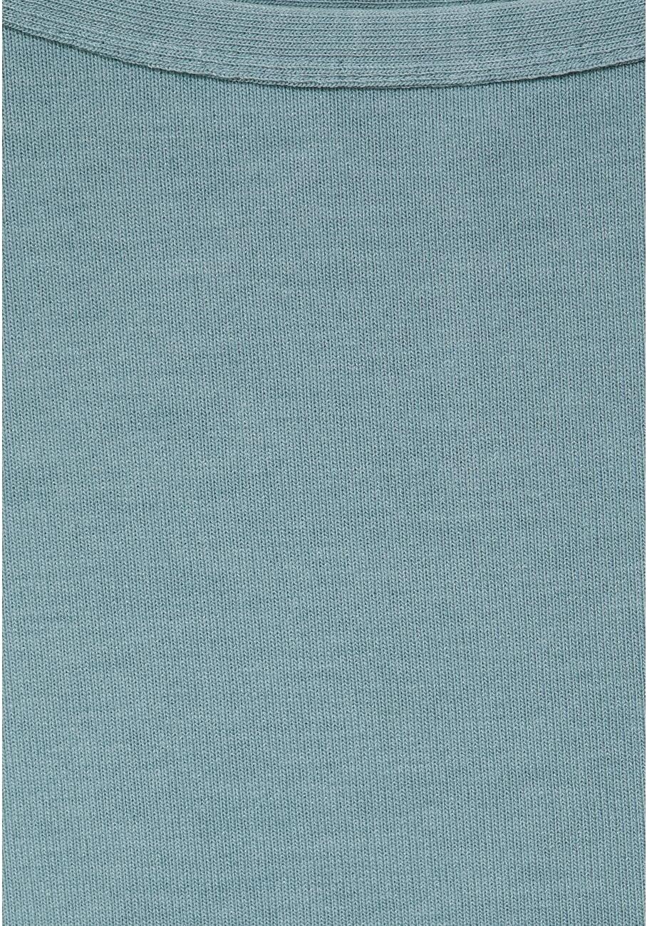 Street One Damen A318804 T-Shirt Jersey 36 Milky Jade Melange, 36 Milky Jade Melange