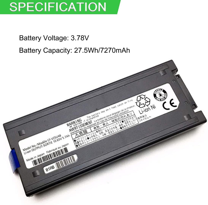 XITAIAN 10.65V 5700mAh CF-VZSU48U CF-VZSU48 Ersatz Laptop Akku für Panasonic Toughbook CF-19 CF19 Se