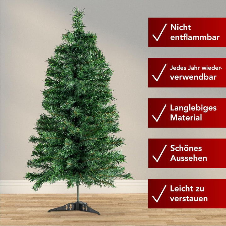 Xonic® Künstlicher Weihnachtsbaum - Kunst Weihnachtsbaum mit Metallständer - Tannenbaum Künstlich Ch