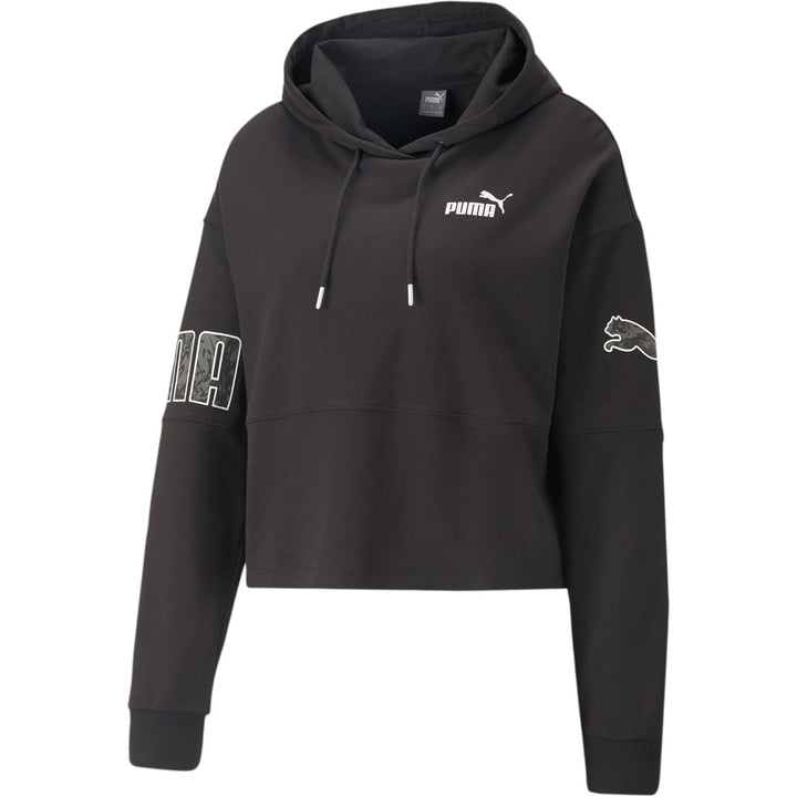 PUMA Power Colorblock Sommer Hoodie für Damen S Puma Schwarz, S Puma Schwarz