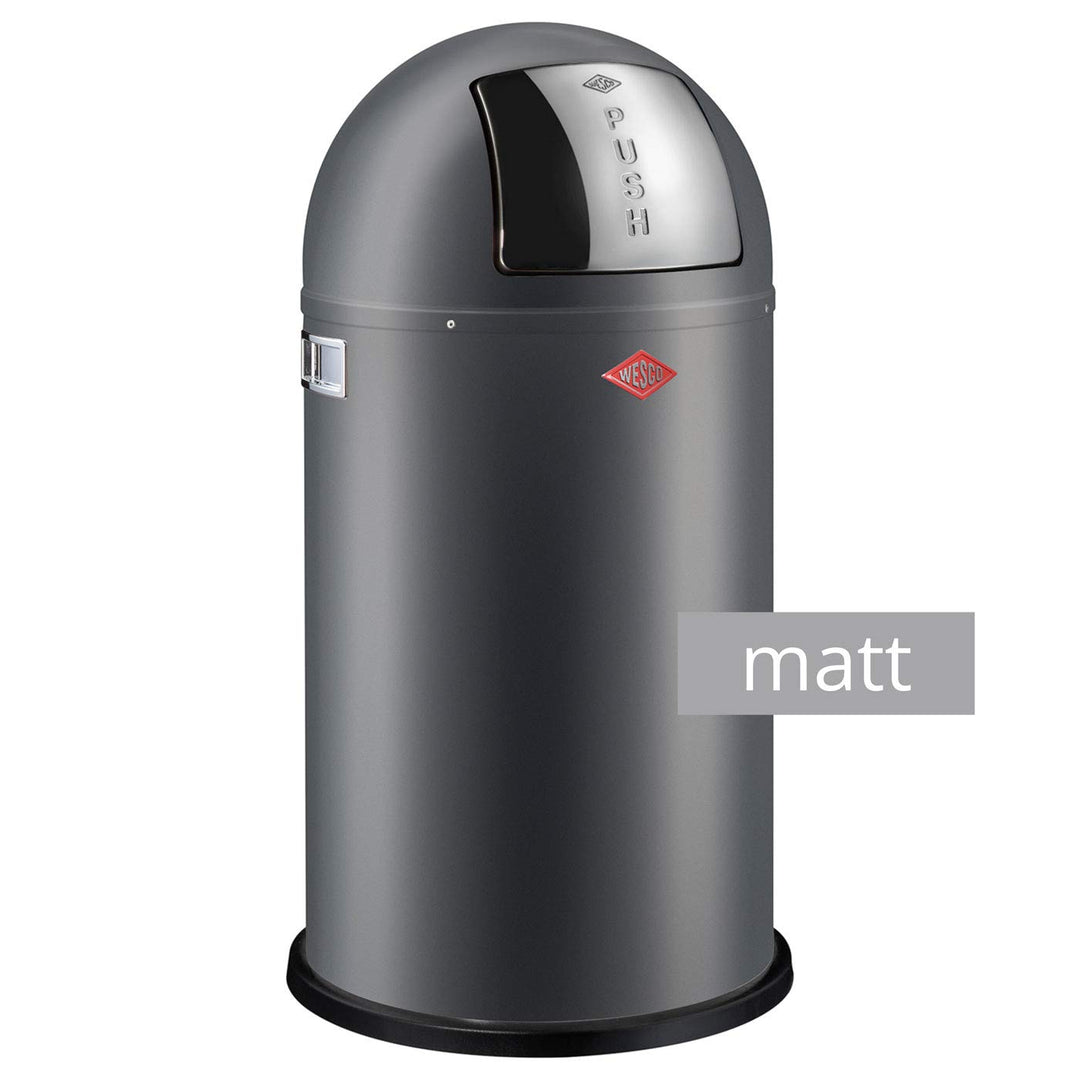 WESCO 175831-77 Pushboy Abfallsammler 50 Liter, Edelstahl,