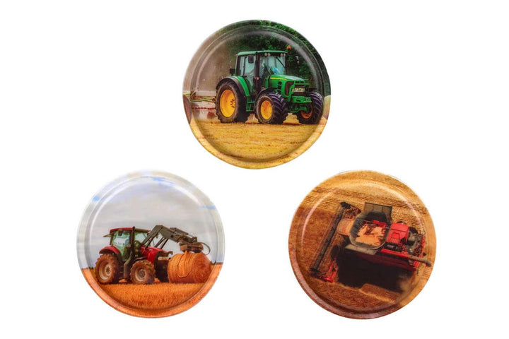 Belmil Patches mit Klettverschluss Set 3-teilig- kompatibel mit Schulranzen Comfy/Smarty (Farm), Far