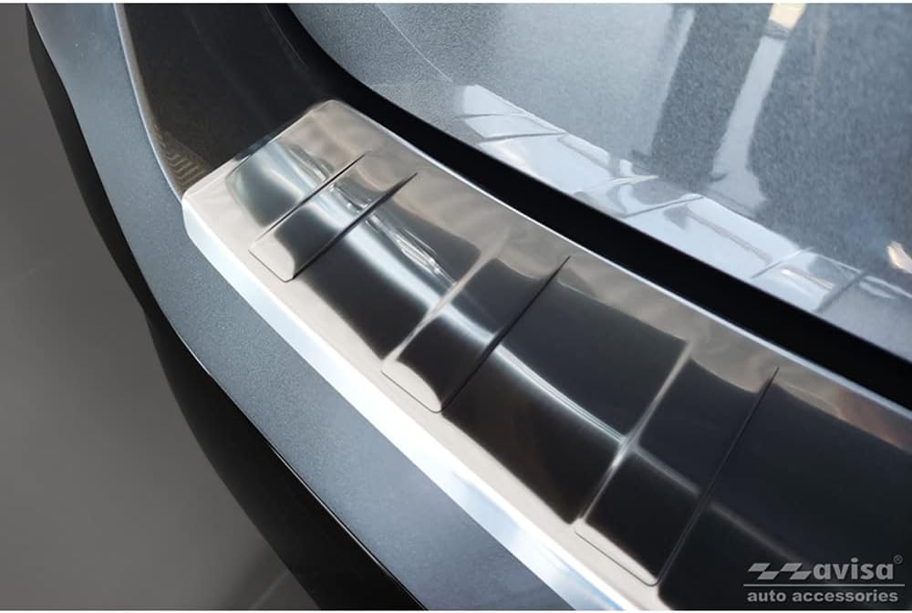 Avisa Edelstahl Heckstossstangenschutz kompatibel mit Peugeot 308 III SW 2021- 'Ribs'