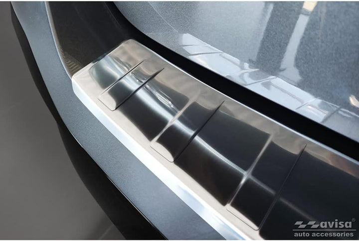 Avisa Edelstahl Heckstossstangenschutz kompatibel mit Peugeot 308 III SW 2021- 'Ribs'