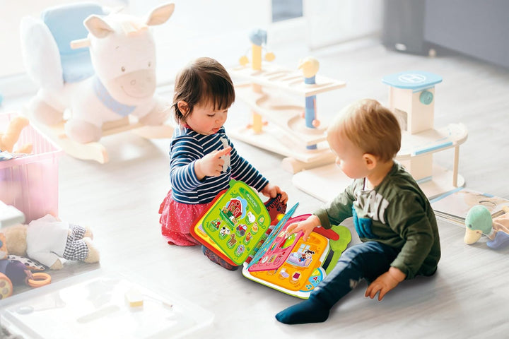 Clementoni Baby Scopro die Welt in 100 Worten – interaktives Buch 1 Jahr sprechend elektronisch spre