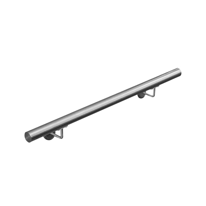 Edelstahl Handlauf Treppengeländer Geländer Wandhandlauf Wand Treppe 40-1000 cm V2Aox, Länge:80 cm,