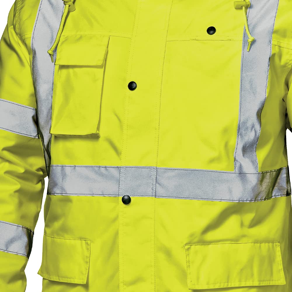 Sir Safety System MC4113E1M "Motorway" Warnschutz-Jacke, Warnschutz-gelb, Grösse M, M