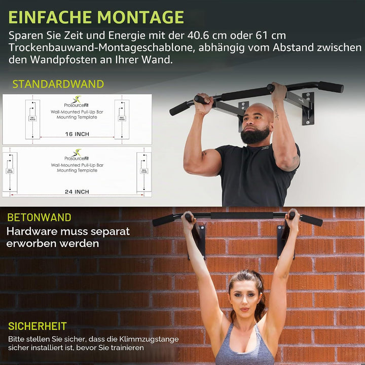 ProsourceFit Doorway Mount, Foldable, Multi-Grip, Multi-Grip Lite and Wall-Mounted Pull Up/Chin-Up B