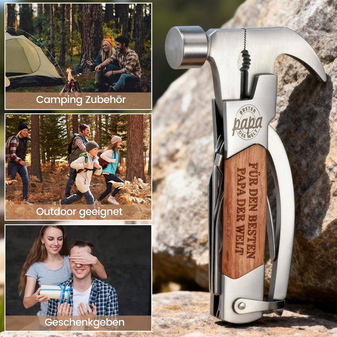 Tesmotor Geschenke für Männer, 12 in 1 Multitool Gadgets für Papa, Camping Zubehör Männergeschenke,