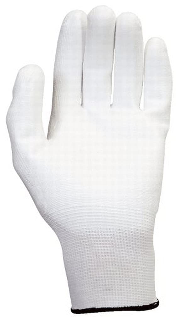 KS Tools 310.0455 Mikro-Feinstrickhandschuhe-weiss, XL, 12 Paar, XL