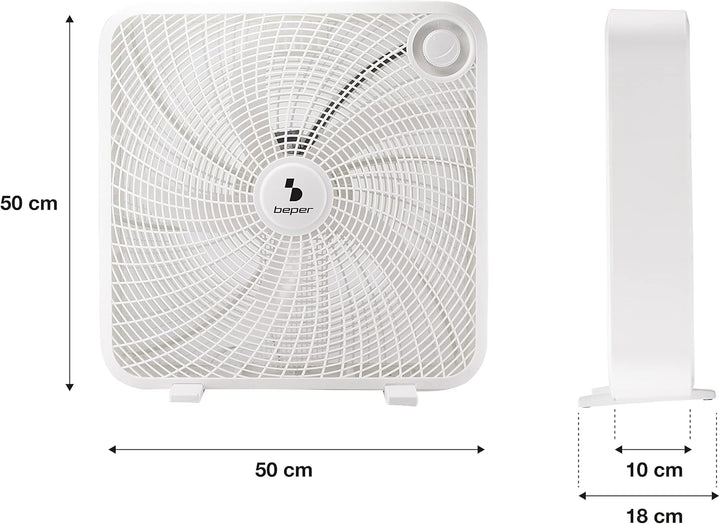 BEPER P206VEN550 Box Ventilator 50 cm - Box Fan, Konzipiert für Grosse Umgebungen, Box Fan