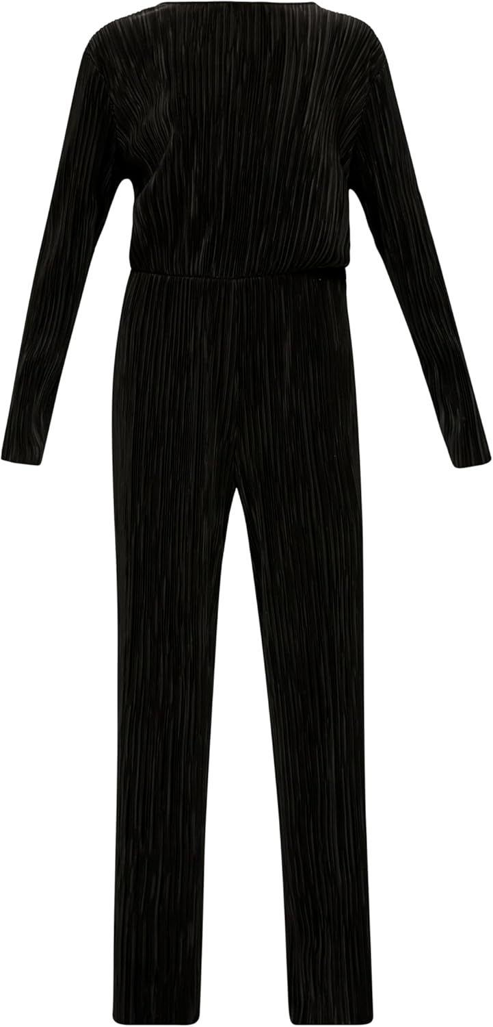 s.Oliver Jumpsuit mit Plisseefalten 40 Schwarz, 40 Schwarz