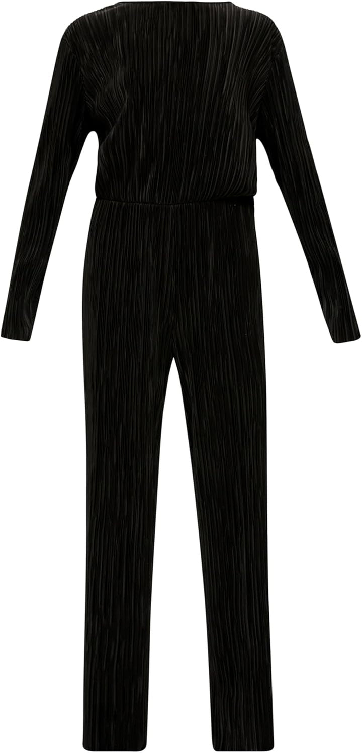 s.Oliver Jumpsuit mit Plisseefalten 40 Schwarz, 40 Schwarz