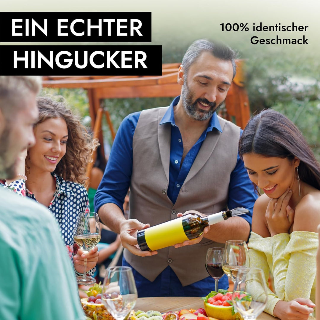 DEBARON® Premium Weinkühlstab mit Ausgiesser I Weinkühler Stab mit Extra Kühleffekt aufgrund SPT Tec