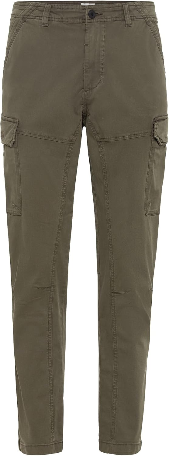 camel active Herren Tapered Fit Cargo Hose 33W / 30L Dark Khaki, 33W / 30L Dark Khaki