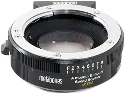 Metabones Sony Alpha to E-Mount Speed Booster Ultra 0.71x (Black Matt), MB_SPA-E-BM2, schwarz/Chrom