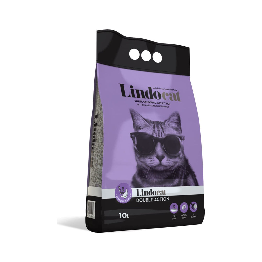 Lindo Cat Katzenstreu Lavendel Aroma feine Körnung 10 Lt, farblos
