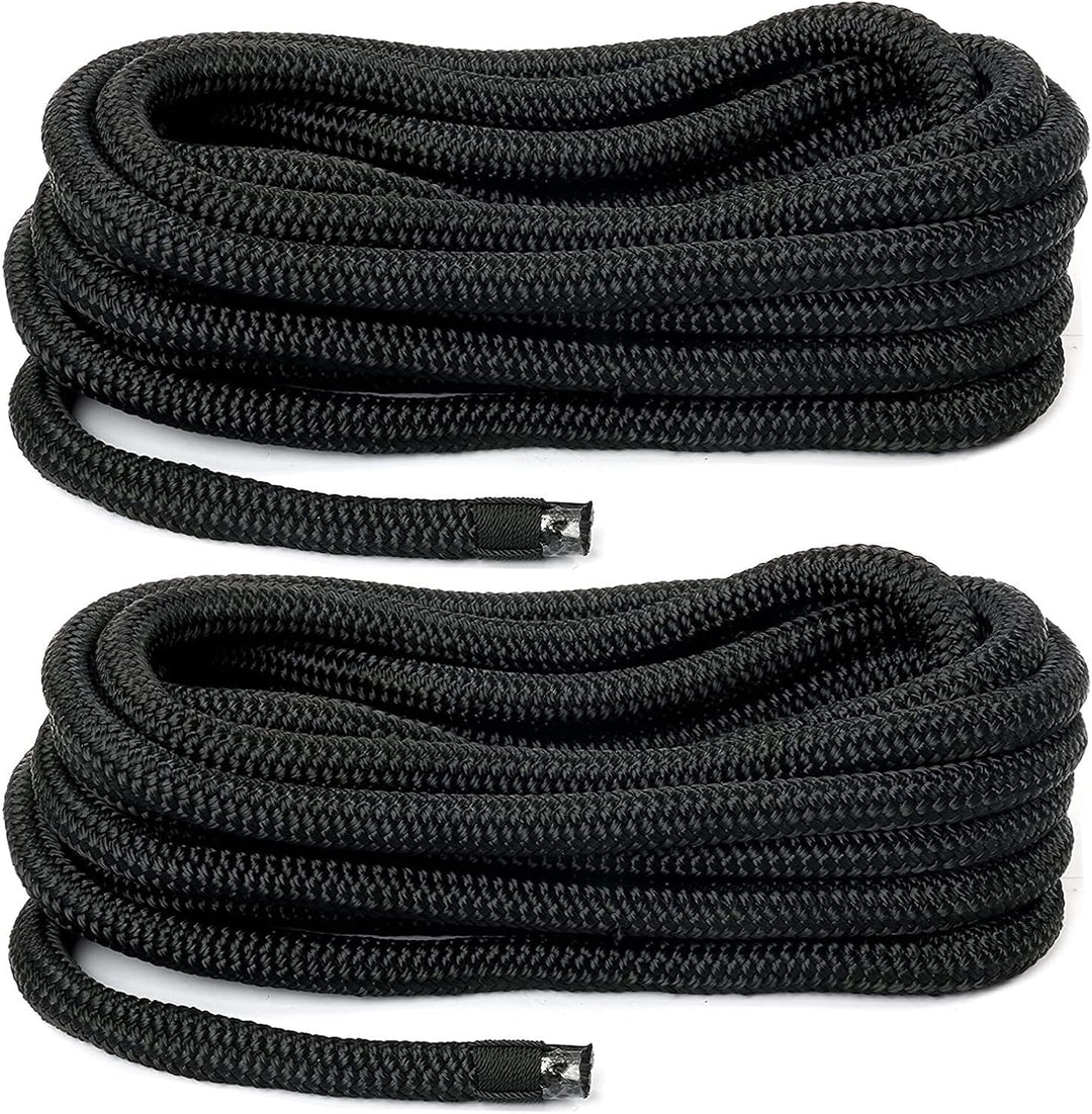FreeTec 4 TLG Bootsseil Boot Fenderleine Nylon Dockline Festmacherleine Fenderseil mit Auge 16mm Dur