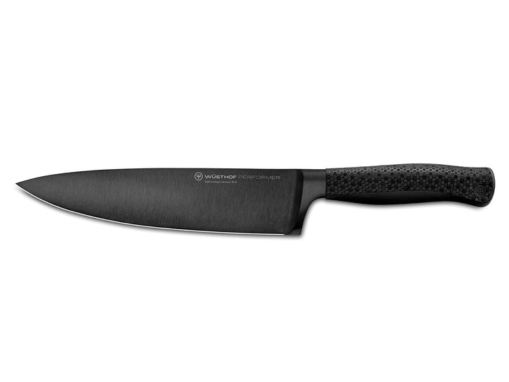 WÜSTHOF Performer Kochmesser 20 cm, Schwarz,silber Kochmesser, 20 cm Klinge Single, Kochmesser, 20 c