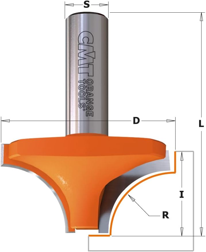 CMT Orange Tools 927.690.11 – Erdbeere Radio Concavo HM S 12 D 50.8 R 19